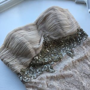 Studios W by Sue Wong Champagne Cocktail Dress